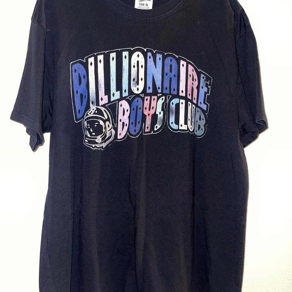 Billionaire Boys Club Black Tee with Multicolor Logo